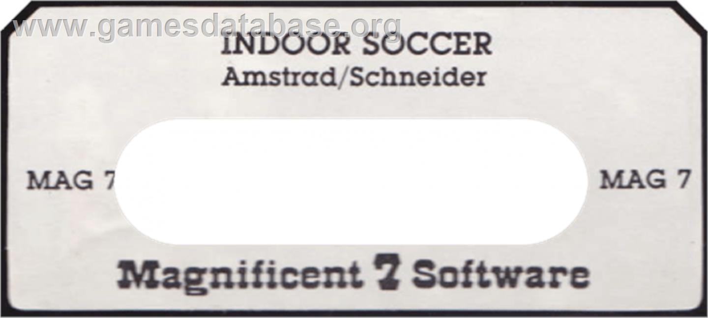 Indoor Soccer - Amstrad CPC - Artwork - Cartridge Top
