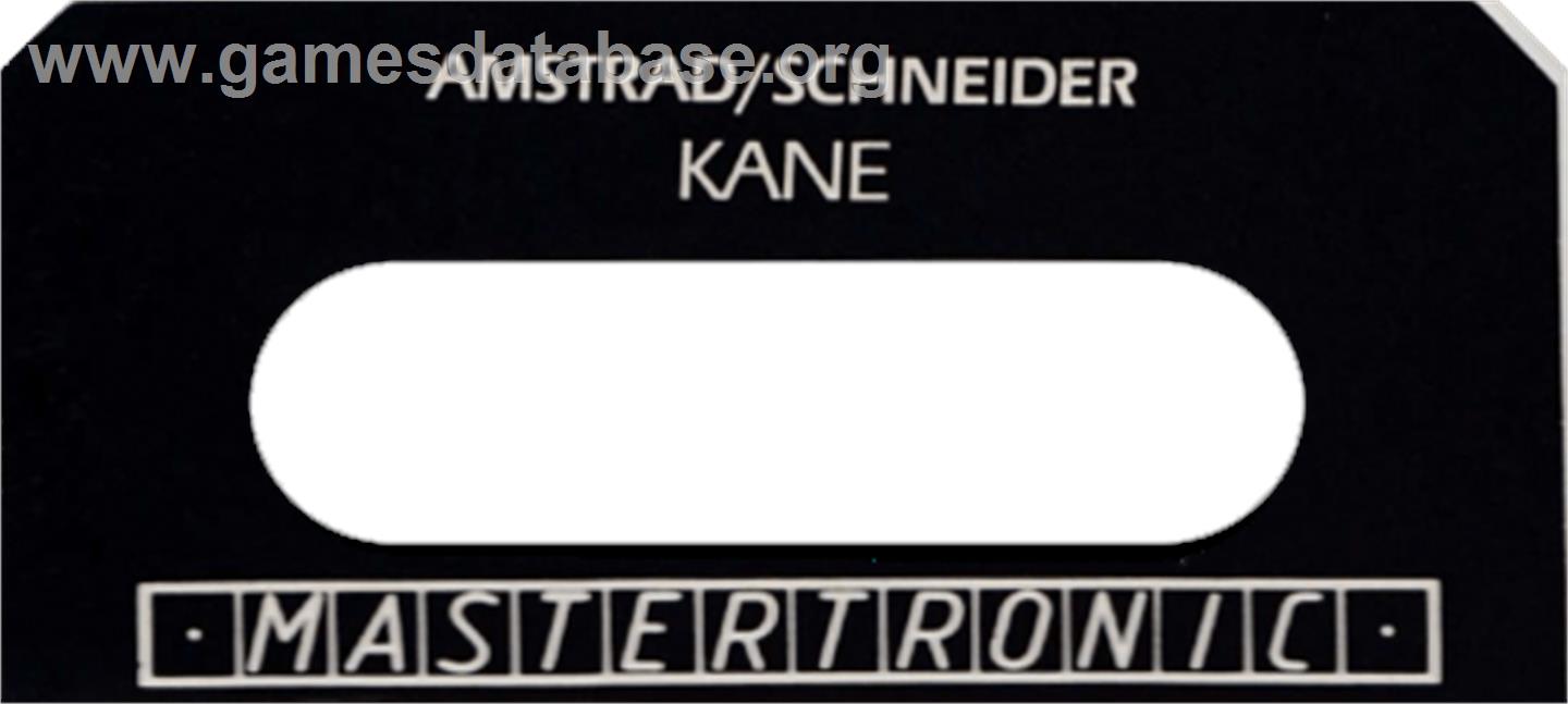 Kane - Amstrad CPC - Artwork - Cartridge Top