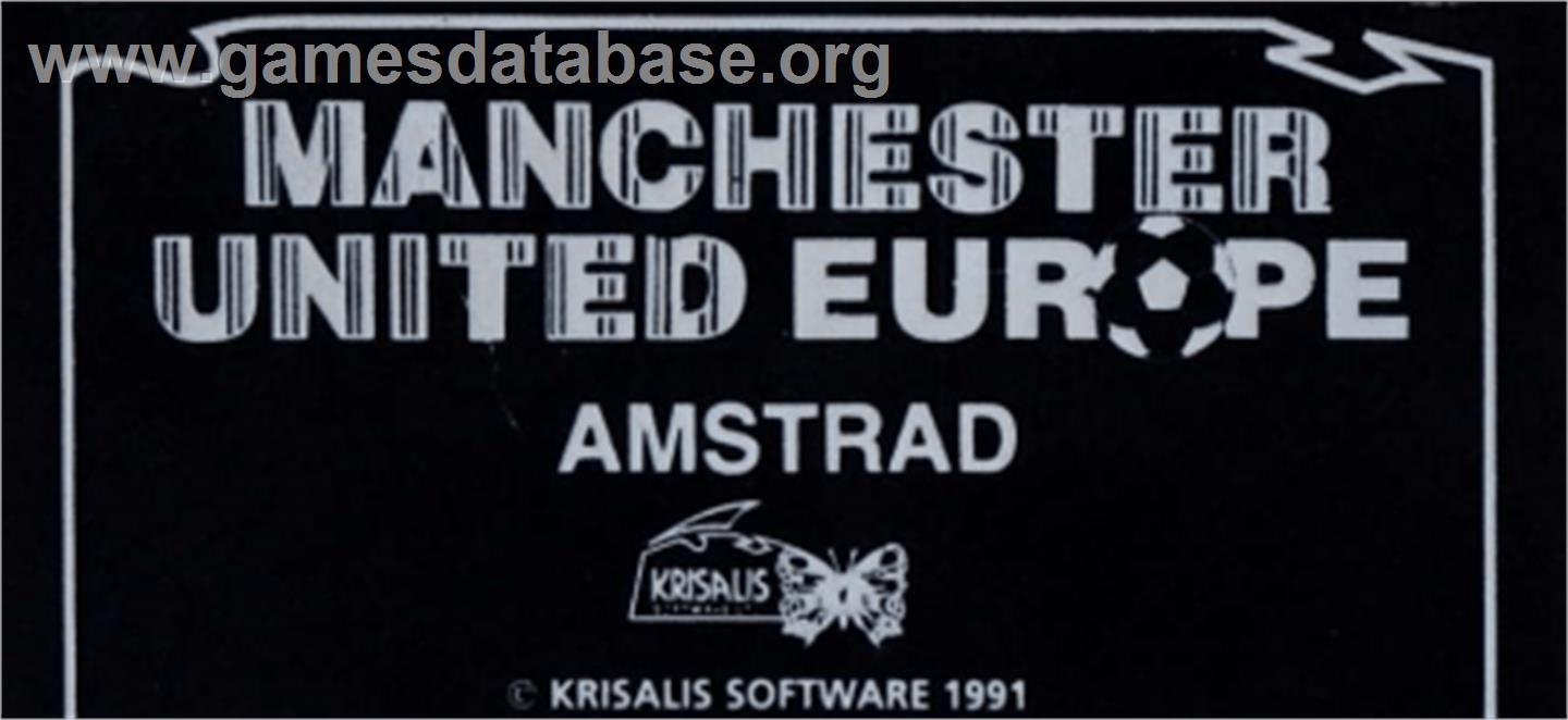 Manchester United Europe - Amstrad CPC - Artwork - Cartridge Top
