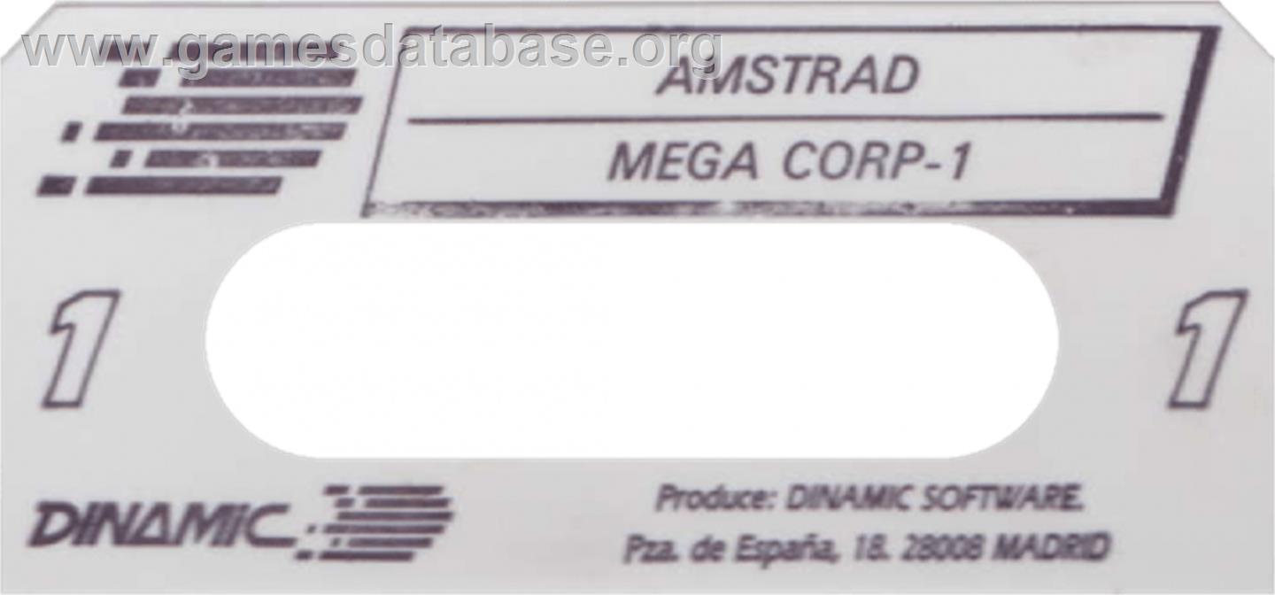 Megacorp - Amstrad CPC - Artwork - Cartridge Top