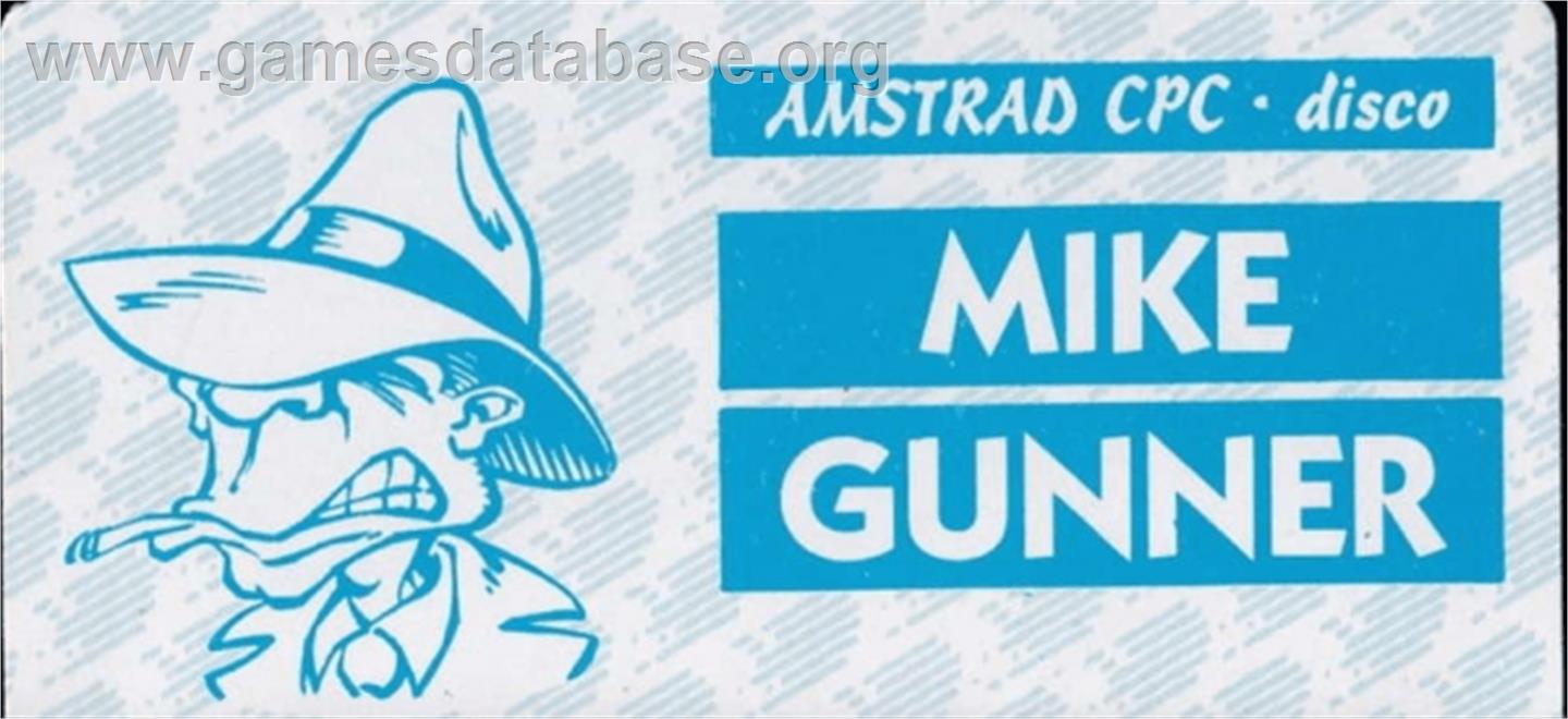 Mike Gunner - Amstrad CPC - Artwork - Cartridge Top