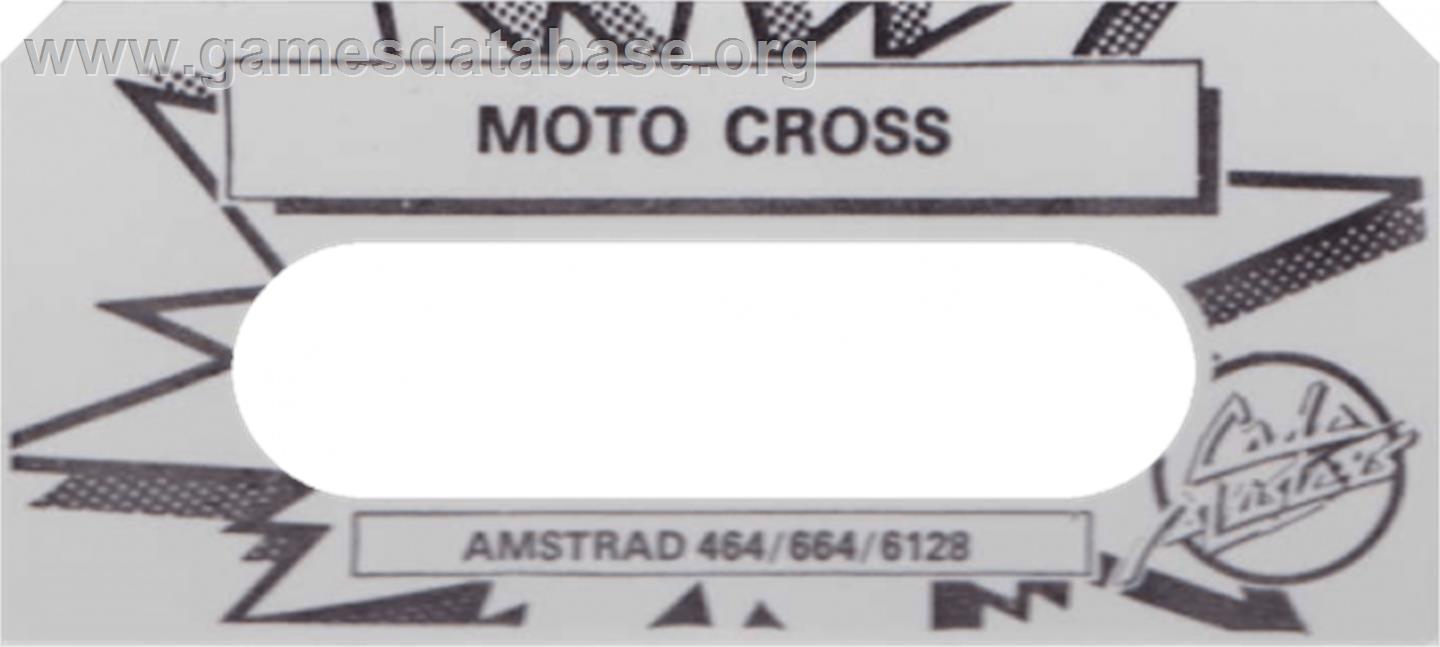 Moto X Simulator - Amstrad CPC - Artwork - Cartridge Top