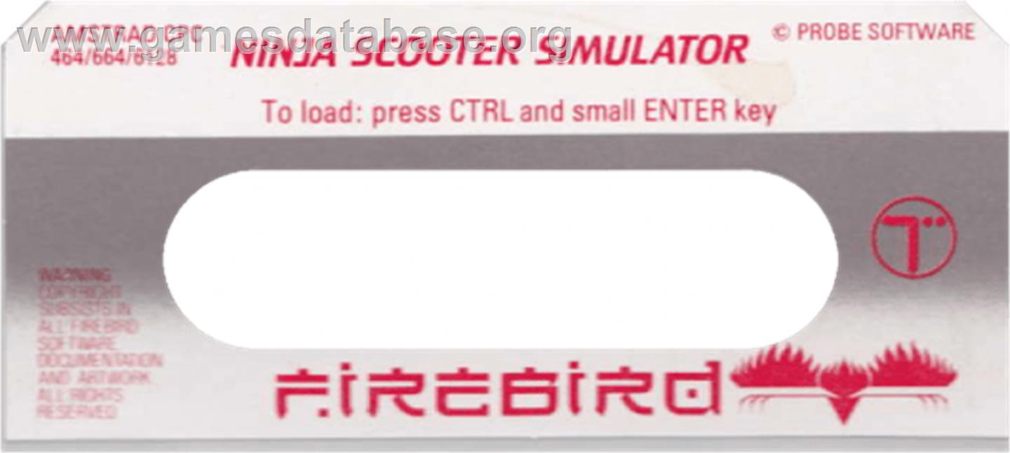 Ninja Scooter Simulator - Amstrad CPC - Artwork - Cartridge Top