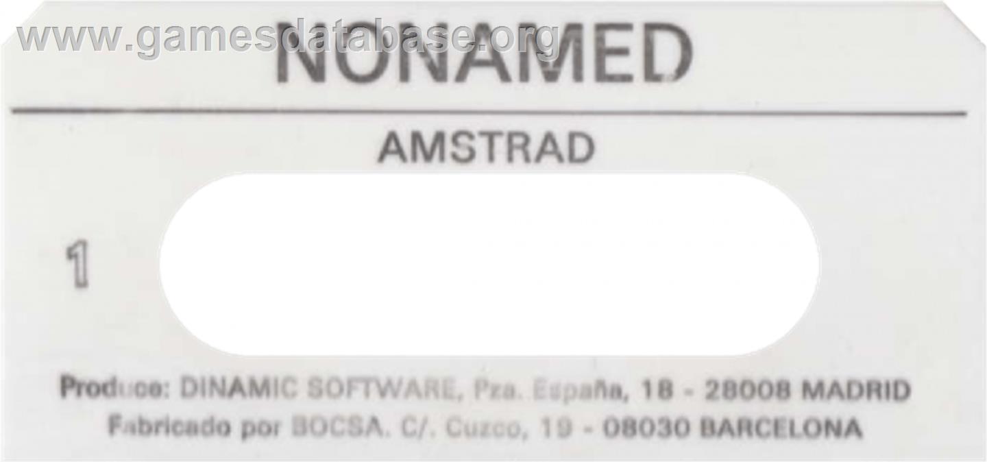 Nonamed - Amstrad CPC - Artwork - Cartridge Top