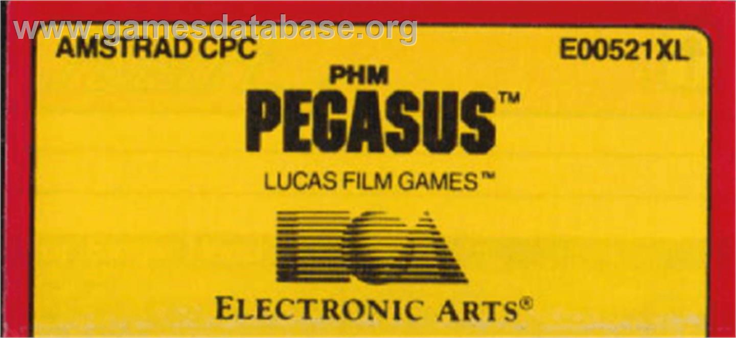 PHM Pegasus - Amstrad CPC - Artwork - Cartridge Top