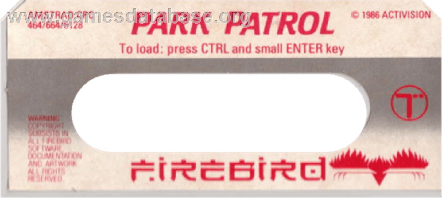 Park Patrol - Amstrad CPC - Artwork - Cartridge Top
