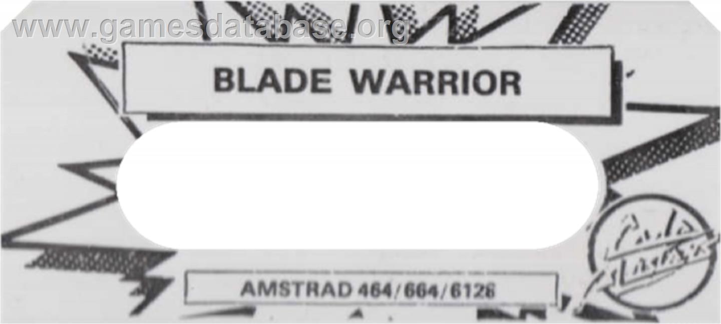 Rad Warrior - Amstrad CPC - Artwork - Cartridge Top