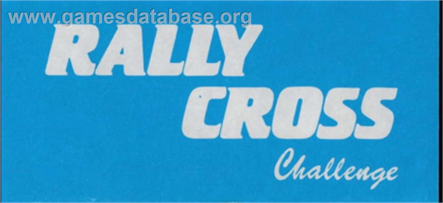 Rally Cross Challenge - Amstrad CPC - Artwork - Cartridge Top