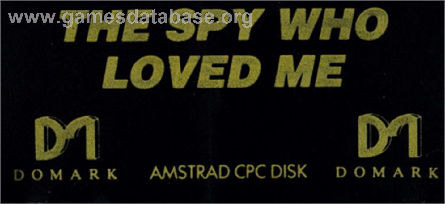 Spy Who Loved Me - Amstrad CPC - Artwork - Cartridge Top