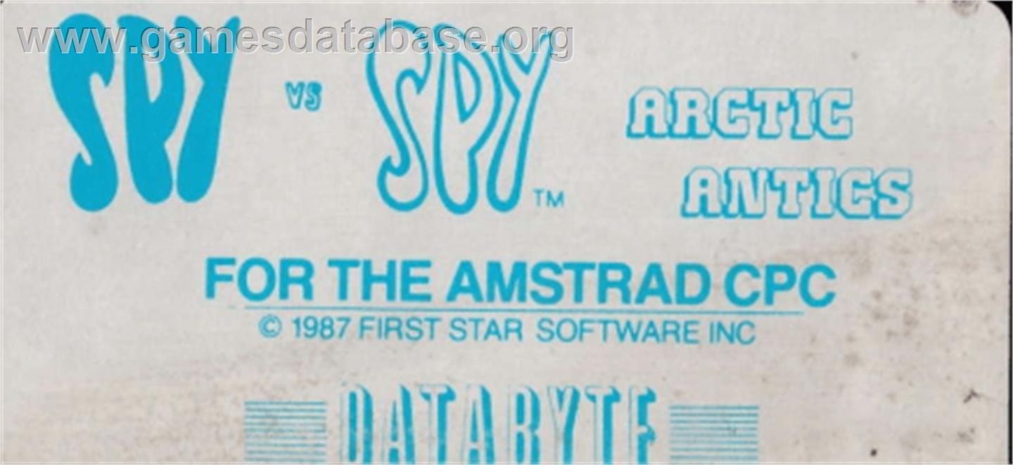 Spy vs. Spy III: Arctic Antics - Amstrad CPC - Artwork - Cartridge Top