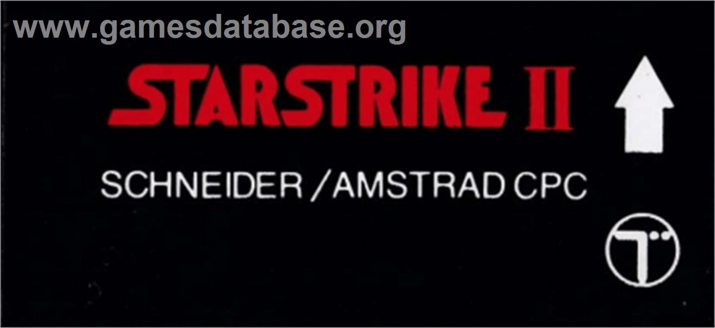 Starstrike 2 - Amstrad CPC - Artwork - Cartridge Top