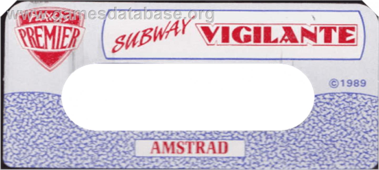 Subway Vigilante - Amstrad CPC - Artwork - Cartridge Top