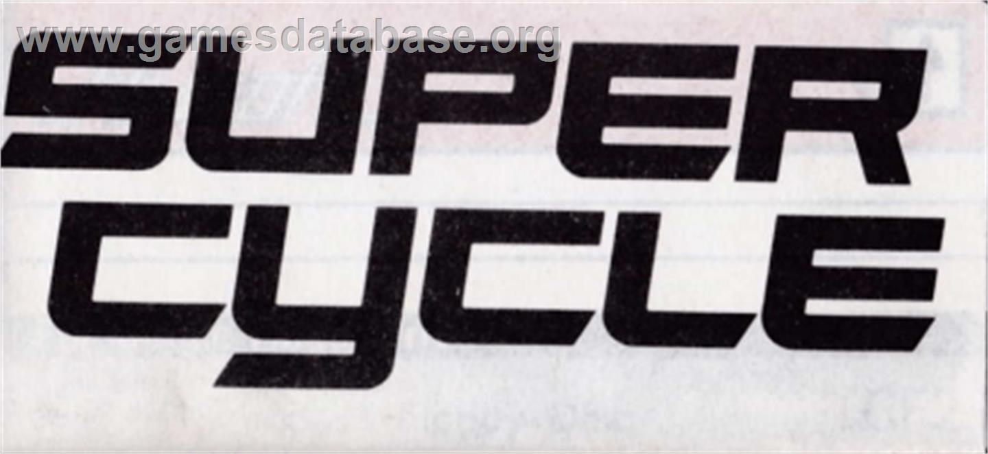 Super Cycle - Amstrad CPC - Artwork - Cartridge Top