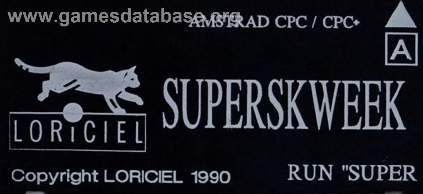 Super Skweek - Amstrad CPC - Artwork - Cartridge Top