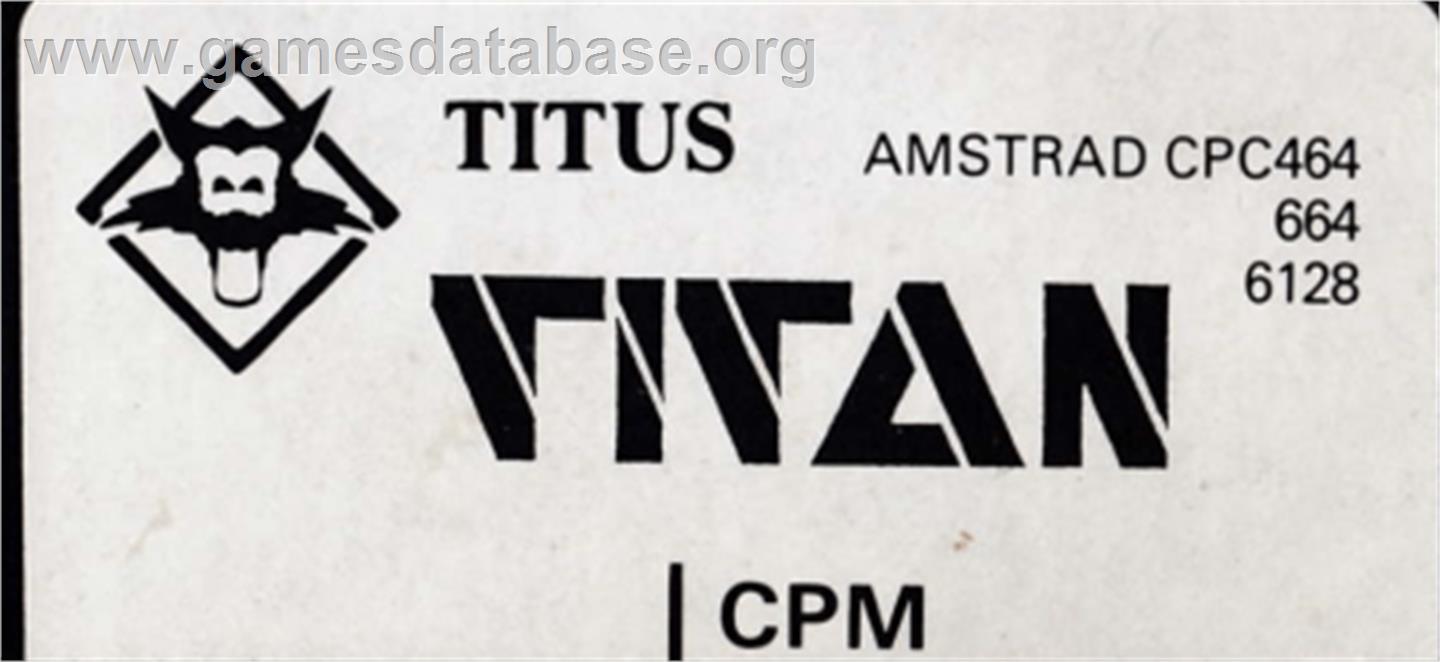 Titan - Amstrad CPC - Artwork - Cartridge Top