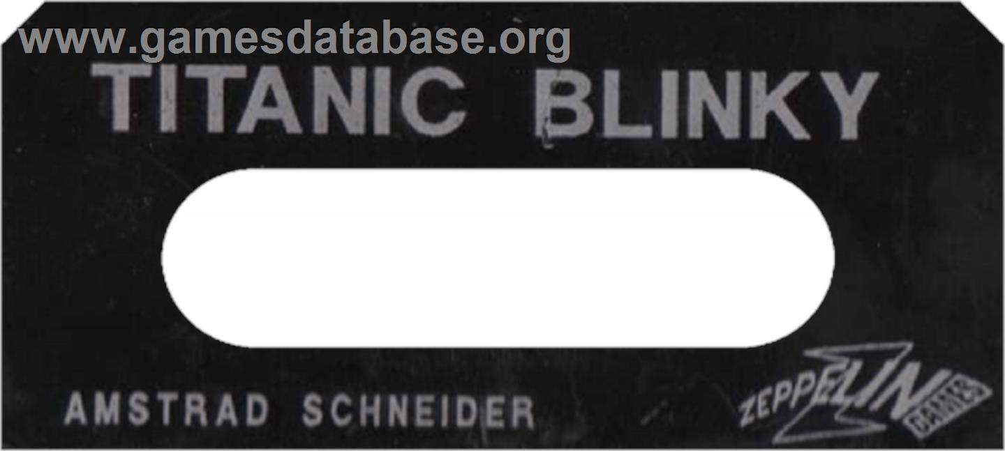 Titanic Blinky - Amstrad CPC - Artwork - Cartridge Top
