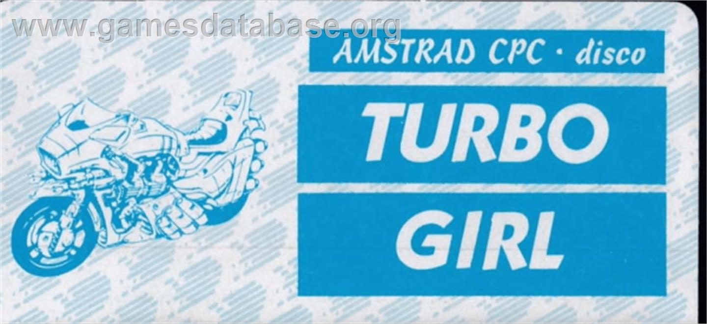 Turbo Girl - Amstrad CPC - Artwork - Cartridge Top