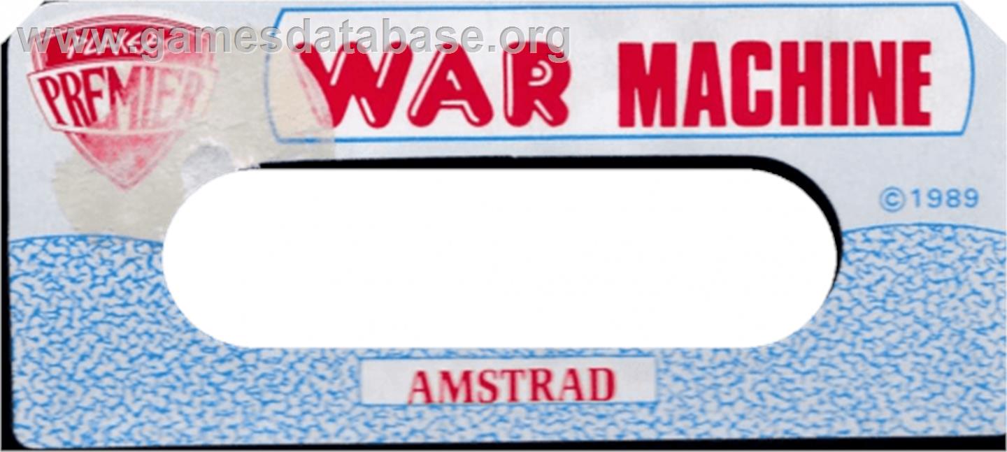 War Machine - Amstrad CPC - Artwork - Cartridge Top
