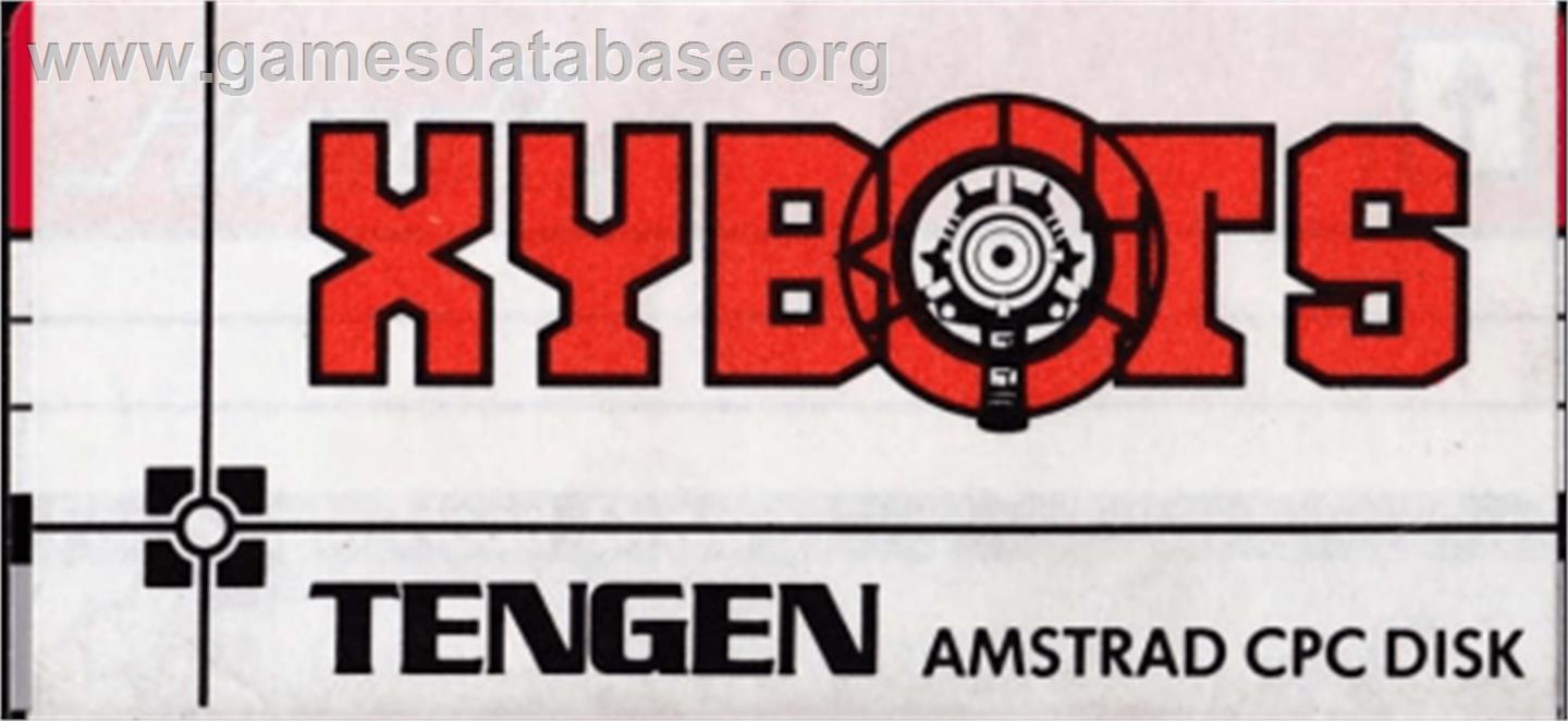 Xybots - Amstrad CPC - Artwork - Cartridge Top