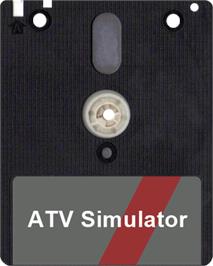 Artwork on the Disc for ATV Simulator on the Amstrad CPC.