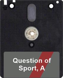 Artwork on the Disc for A Question of Sport on the Amstrad CPC.