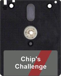 Artwork on the Disc for Chip's Challenge on the Amstrad CPC.