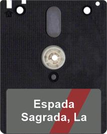 Artwork on the Disc for Espada Sagrada on the Amstrad CPC.