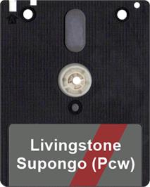 Artwork on the Disc for Livingstone, I Presume on the Amstrad CPC.
