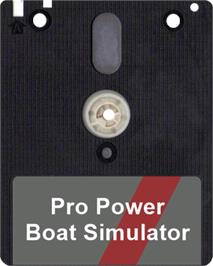 Artwork on the Disc for Pro Powerboat Simulator on the Amstrad CPC.