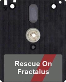 Artwork on the Disc for Rescue on Fractalus on the Amstrad CPC.