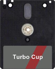 Artwork on the Disc for Turbo Cup on the Amstrad CPC.