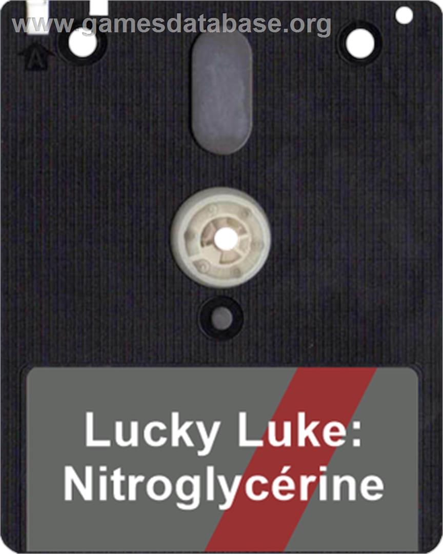 Lucky Luke: Nitroglycerine - Amstrad CPC - Artwork - Disc