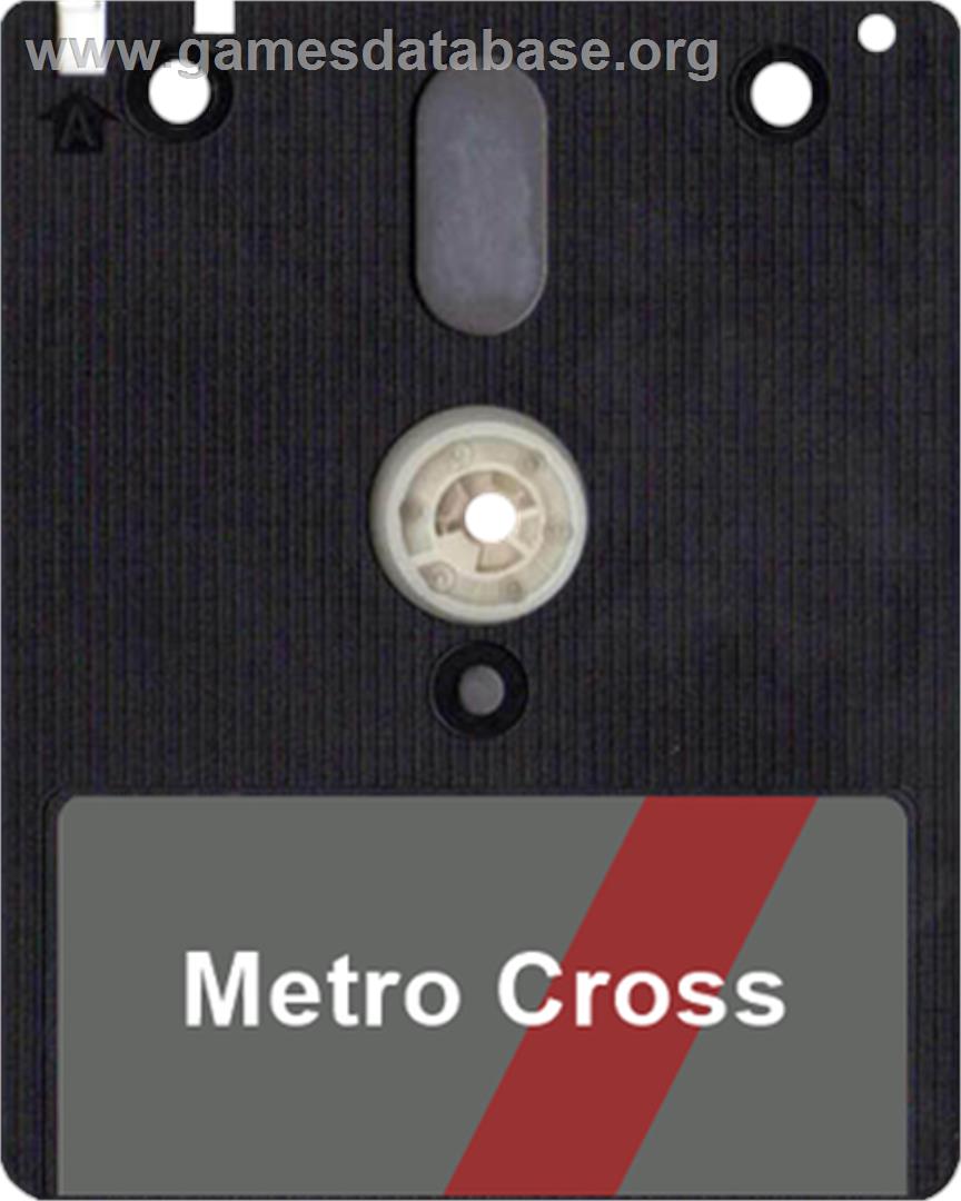 Metro-Cross - Amstrad CPC - Artwork - Disc