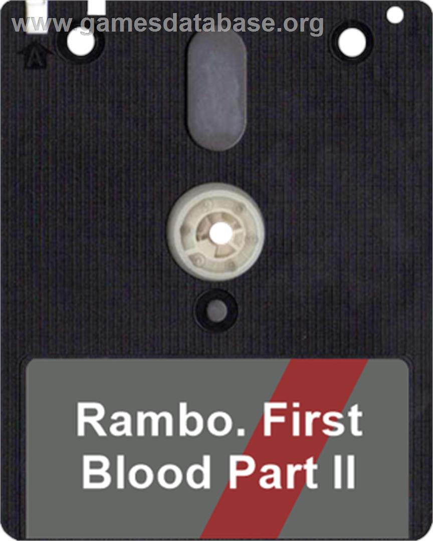 Rambo: First Blood Part 2 - Amstrad CPC - Artwork - Disc