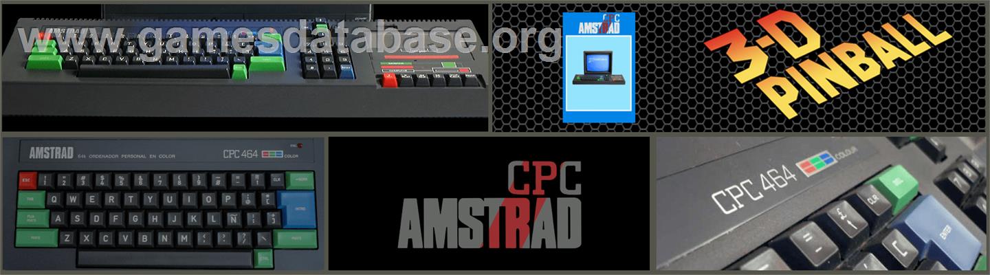 3D-Pinball - Amstrad CPC - Artwork - Marquee