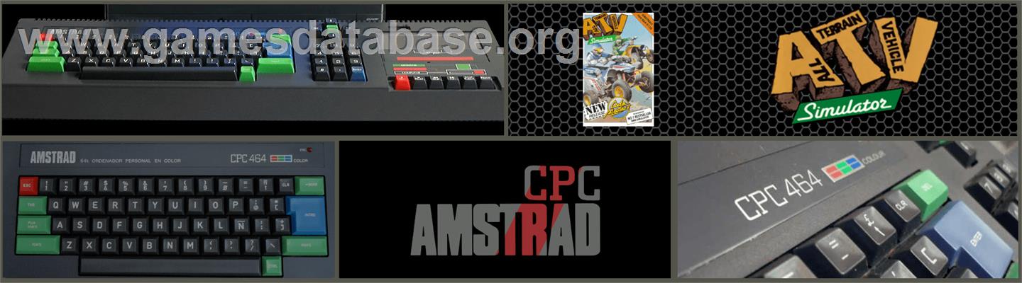 ATV Simulator - Amstrad CPC - Artwork - Marquee