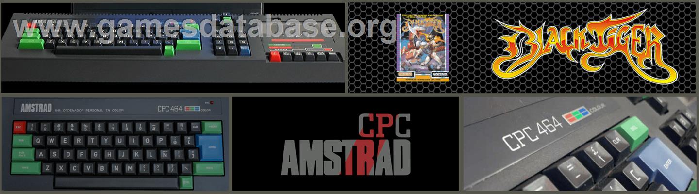 Black Tiger - Amstrad CPC - Artwork - Marquee