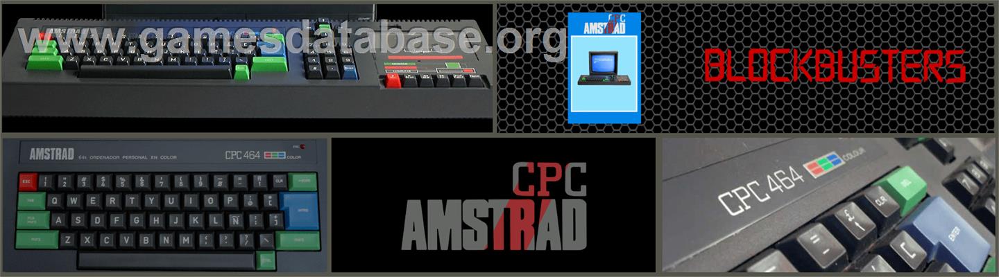 Blockbuster - Amstrad CPC - Artwork - Marquee