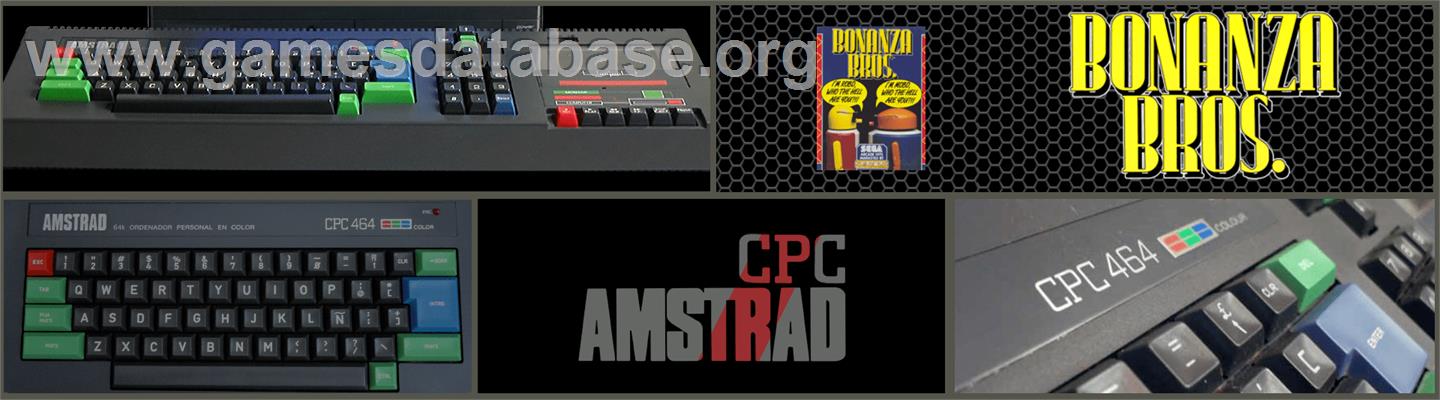 Bonanza Bros. - Amstrad CPC - Artwork - Marquee