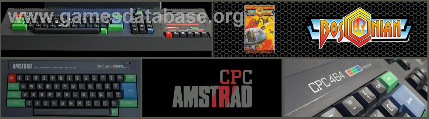 Bosconian '87 - Amstrad CPC - Artwork - Marquee