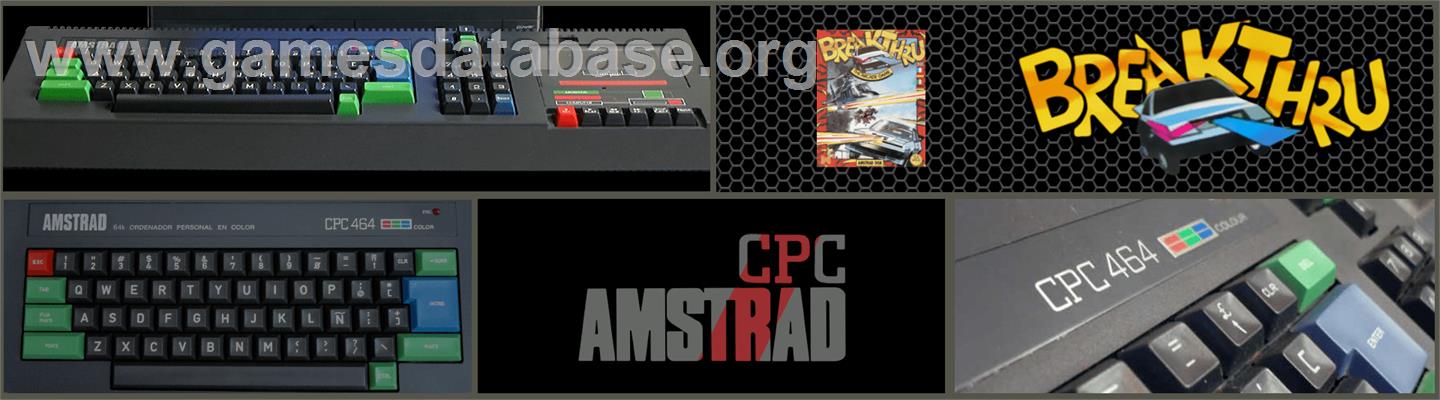 Break Thru - Amstrad CPC - Artwork - Marquee