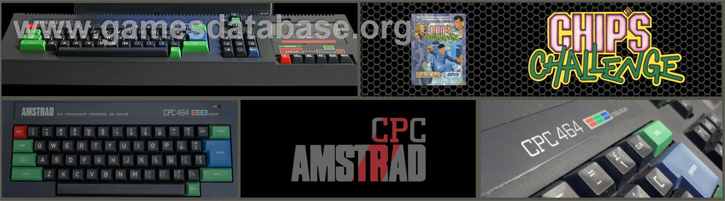 Chip's Challenge - Amstrad CPC - Artwork - Marquee