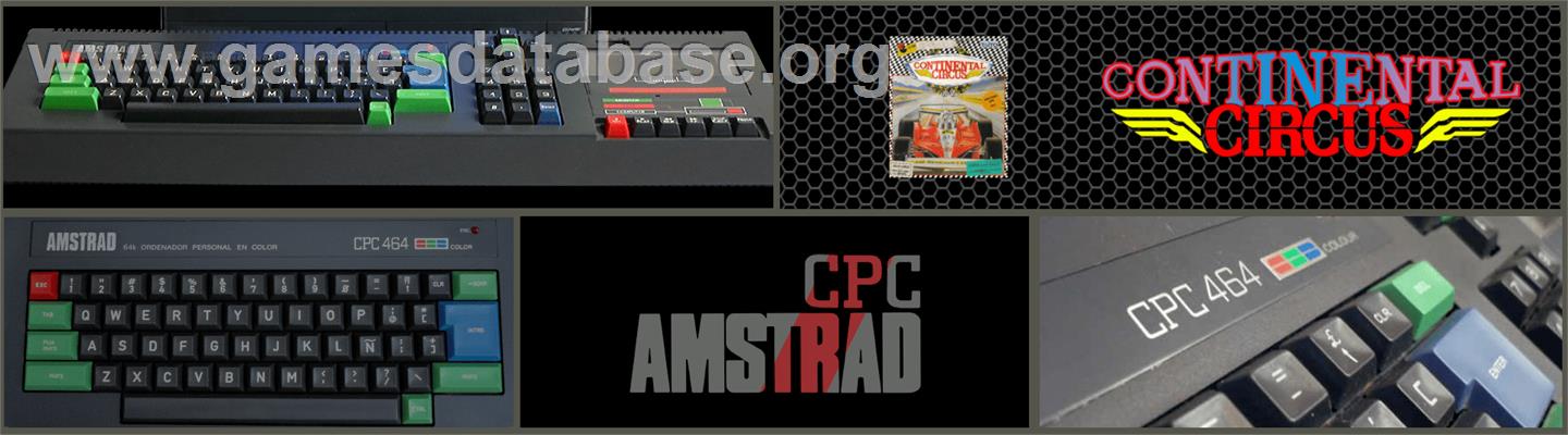 Continental Circus - Amstrad CPC - Artwork - Marquee