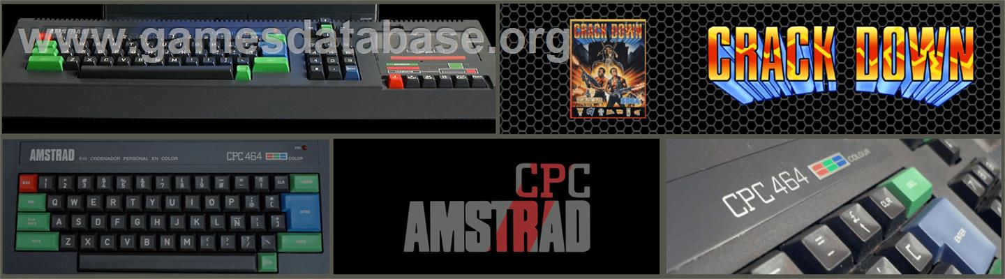 Crack Down - Amstrad CPC - Artwork - Marquee