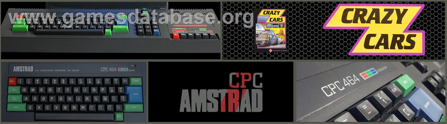 Crazy Cars - Amstrad CPC - Artwork - Marquee