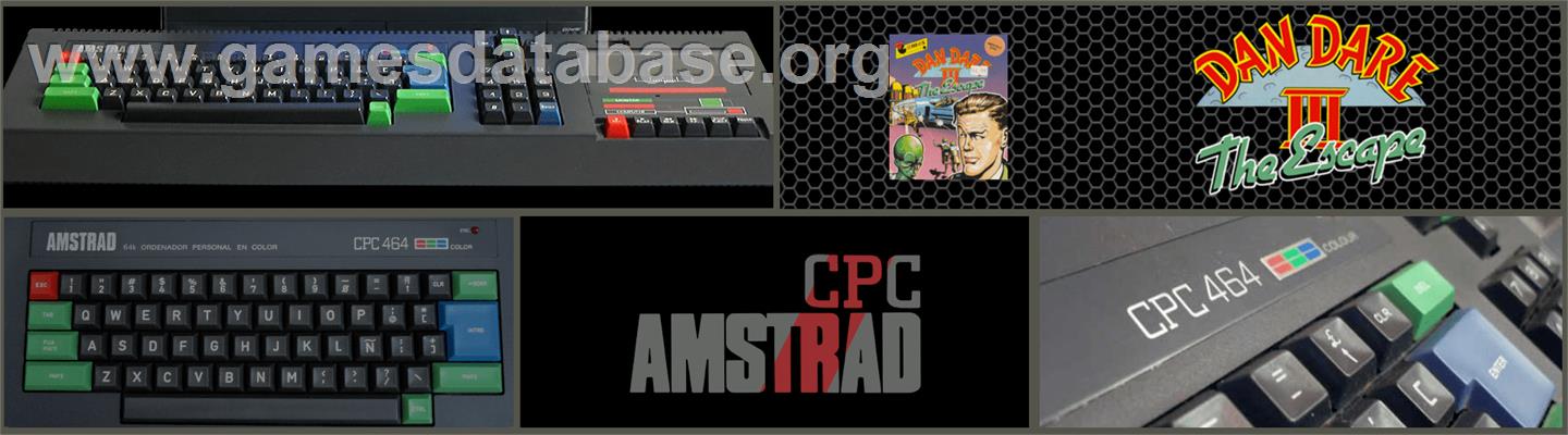 Dan Dare 3: The Escape - Amstrad CPC - Artwork - Marquee