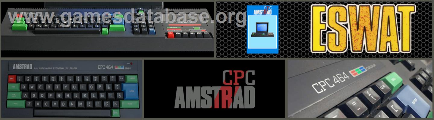 E-SWAT: Cyber Police - Amstrad CPC - Artwork - Marquee