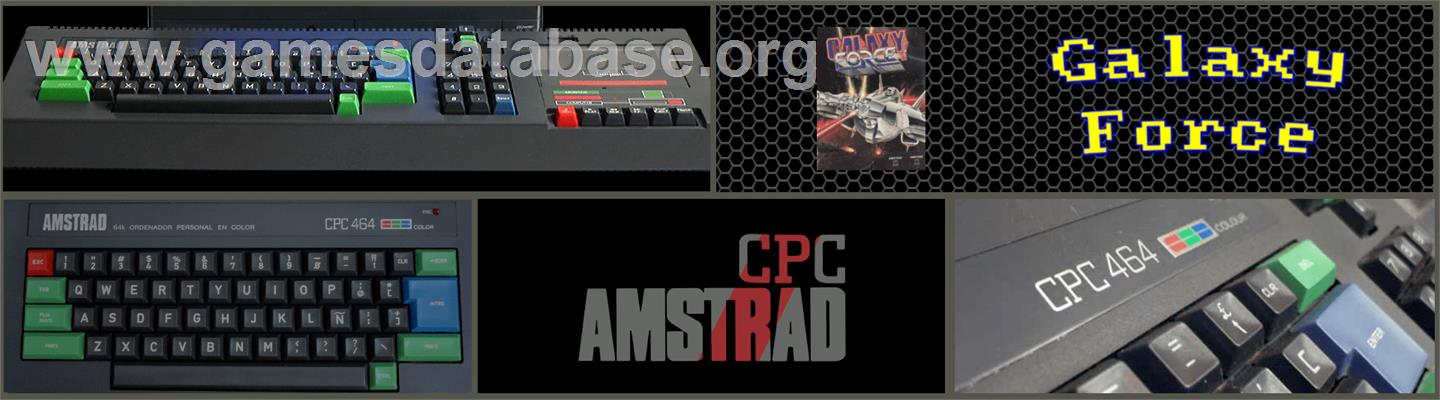 Galaxy Force - Amstrad CPC - Artwork - Marquee
