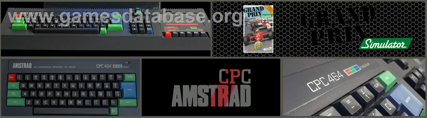 Grand Prix Simulator - Amstrad CPC - Artwork - Marquee