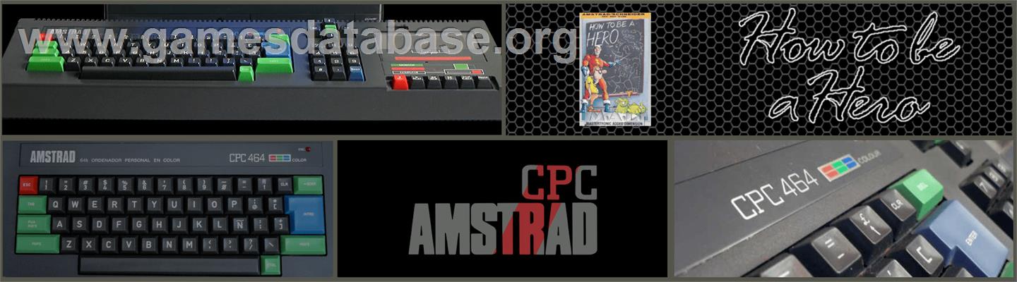 How to be a Hero - Amstrad CPC - Artwork - Marquee